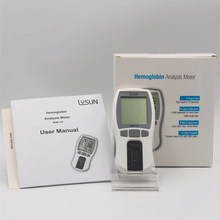 LYSUN Blood Hemoglobin Haemoglobin HCT Alynasis Meter For Home And Hospital Use