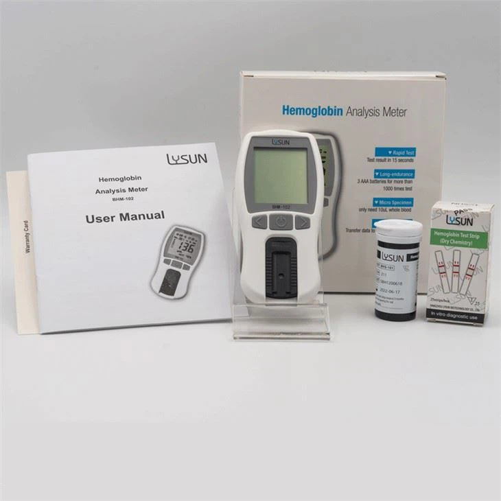 LYSUN Blood Hemoglobin Haemoglobin HCT Alynasis Meter For Home And Hospital Use