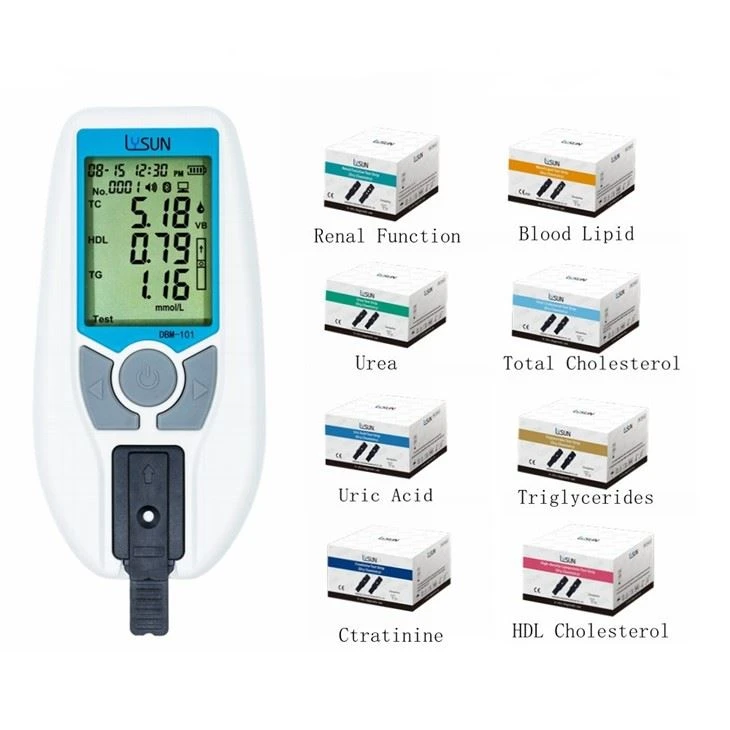 LYSUN POCT Clinical Analytical Meter Biochemistry Analyzer Fully Automatic Dry Blood Point Of Care Chemistry Machine