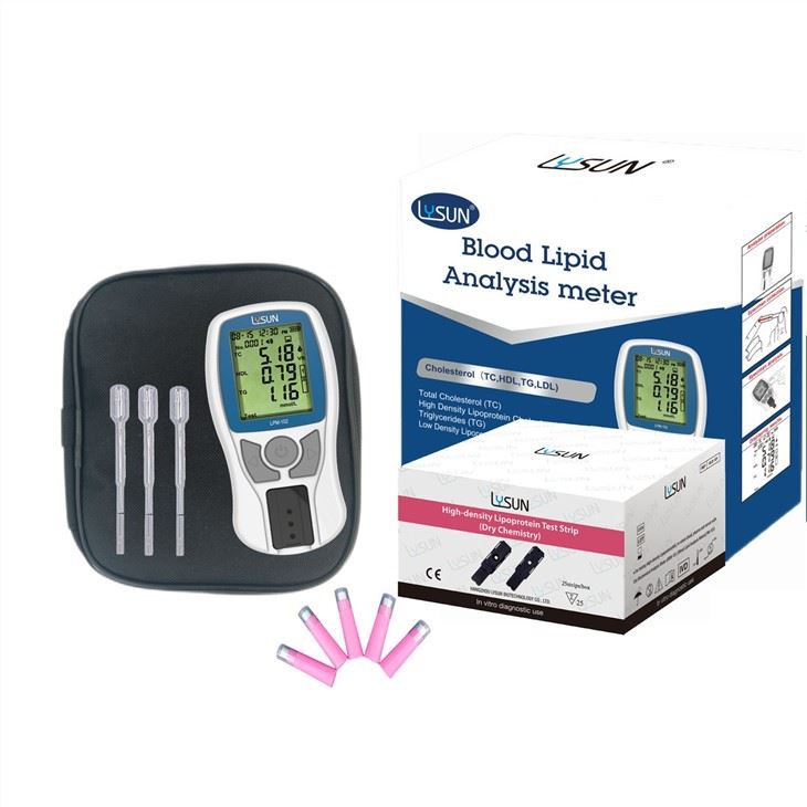 Professional Cholesterol Triglycerides Blood Sugar Lipids Profile Test Meter