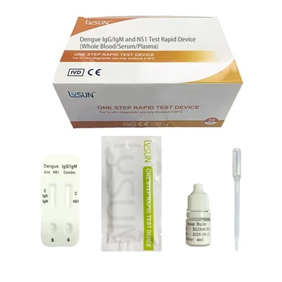 Lysun с една стъпка медицинска диагностика бърз тест денга/ХИВ/HCV/Syphilis/Hpylori/Malaria Rapid Test Kits